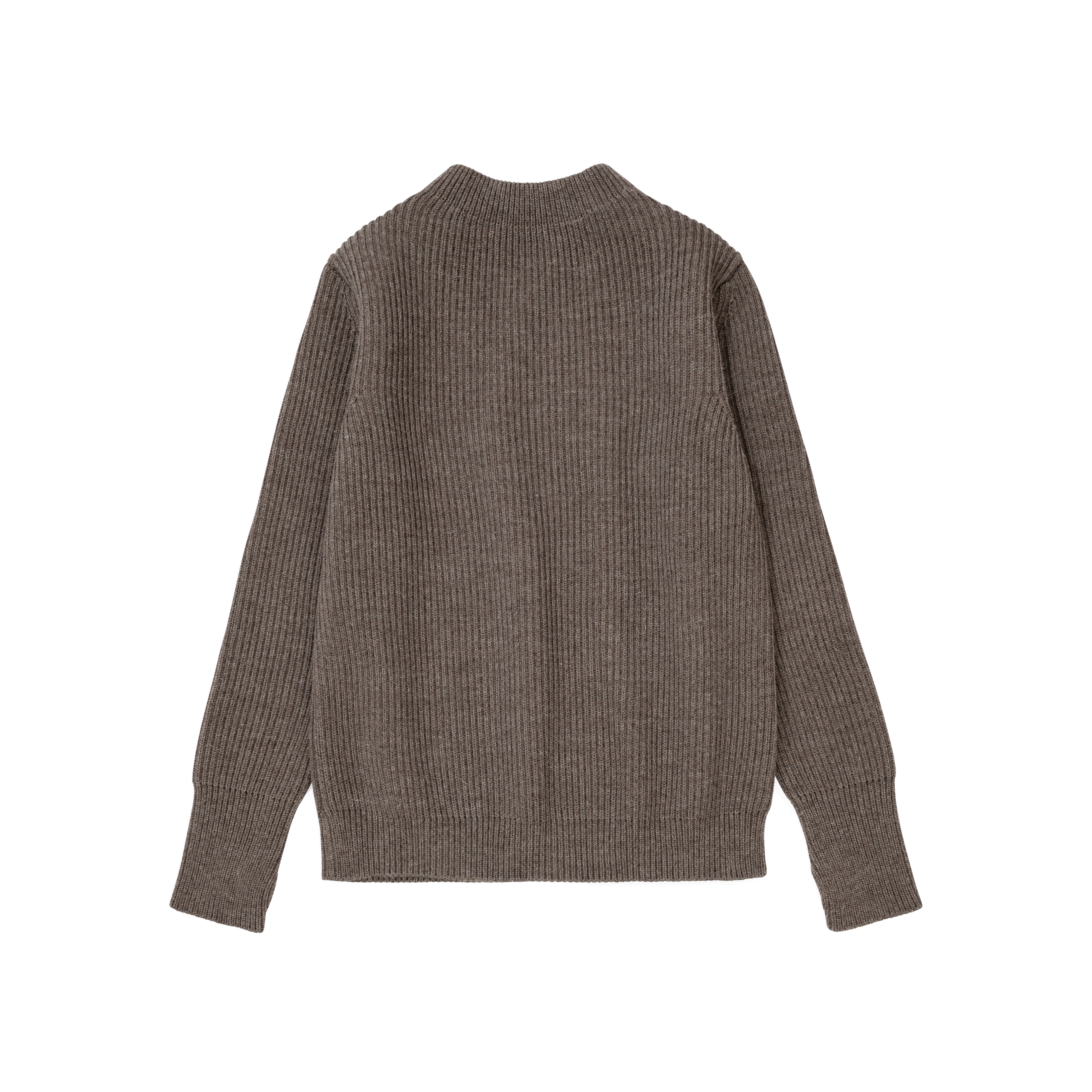 Navy Crewneck Natural Taupe